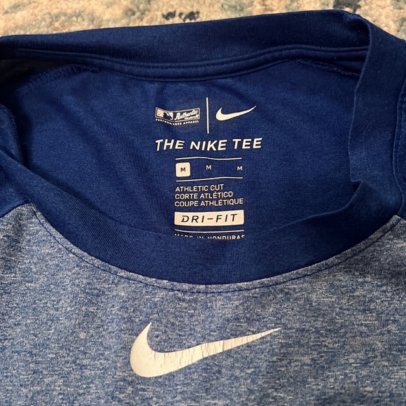 Mens MLB The Nike Athletic Cut Dri-Fit Tee | Medium, Blue - Picture 4 of 8
